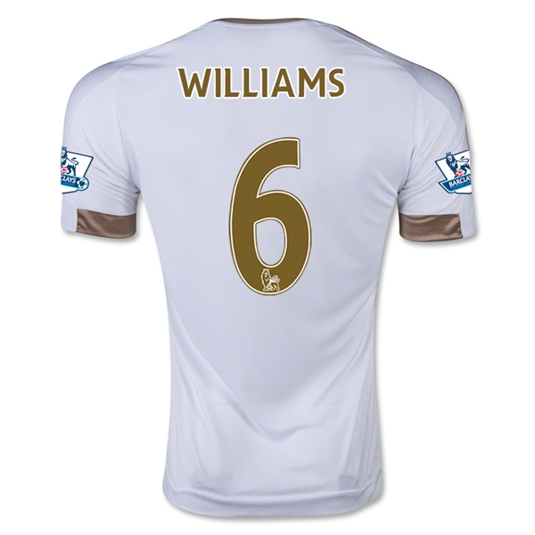 Swansea City 2015-16 WILLIAMS #6 Home Soccer Jersey